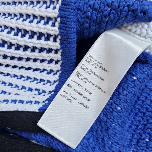 NWT$495 3.1 Phillip Lim Two-Tone Ribbed Knit White Blue Pullover Sweater Top XS - Picture 11 of 16